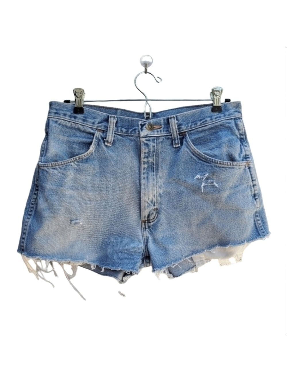 Vintage Rustler distressed shorts sz 31 cut off reworked jean shorts